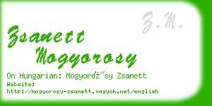 zsanett mogyorosy business card